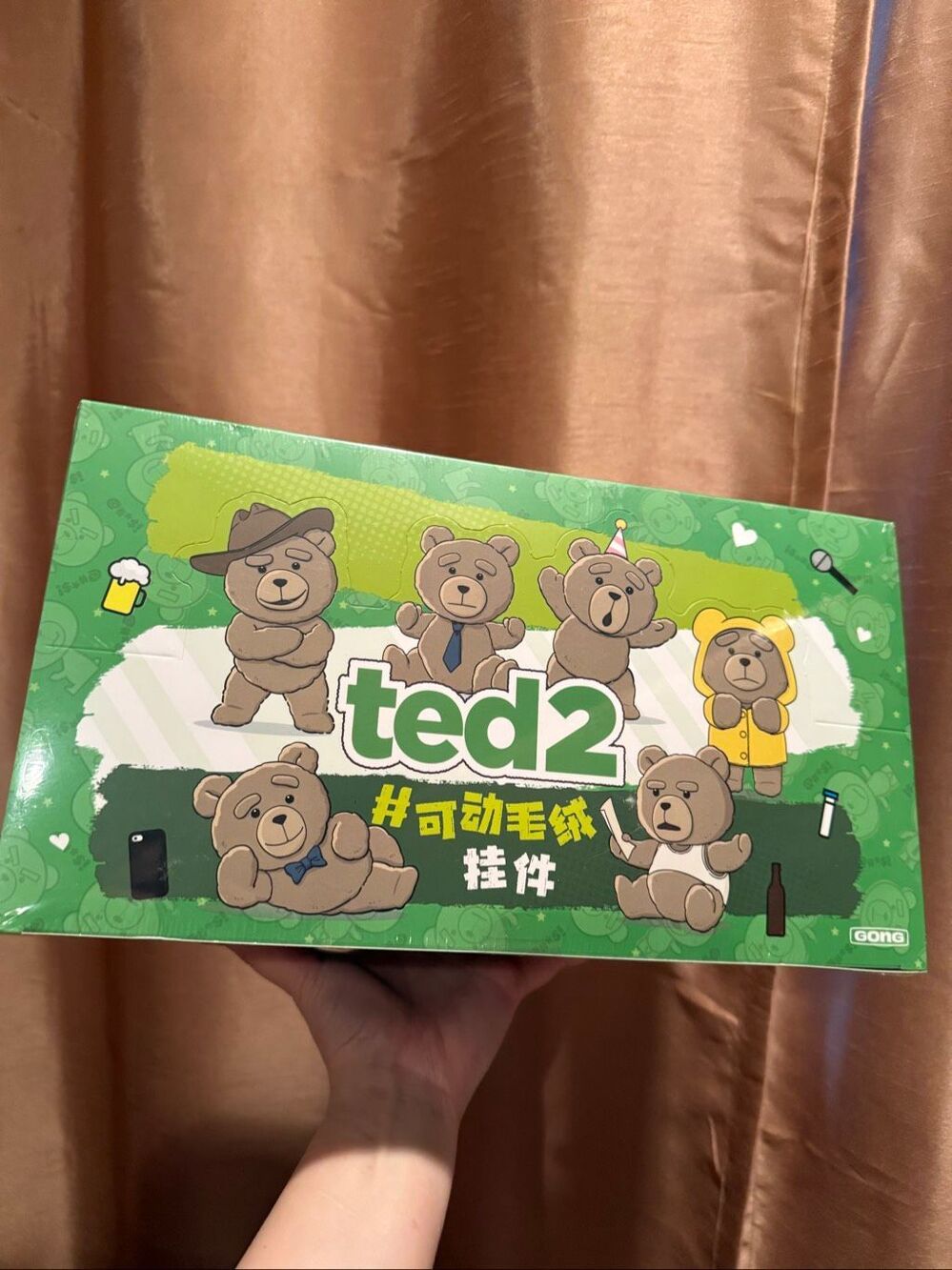 New POP MART : TED 2 TEDDY BEAR ACTION PLUSH PENDANT SERIES Sealed Full Set